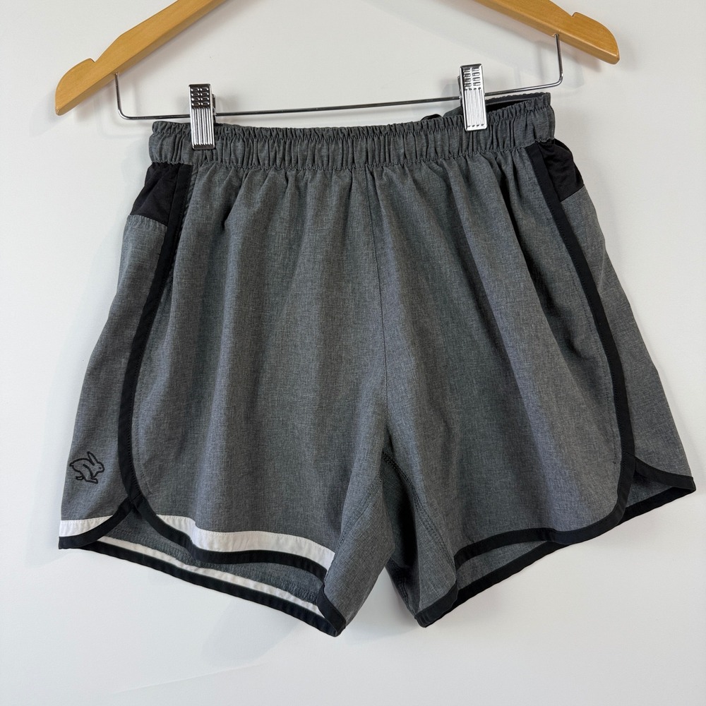 Rabbit Quadtastic 5in Short Men Small Gray Performance Running Athletic 12230